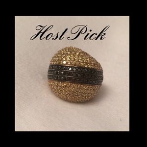 925 STERLING HAND-SET SWAROVSKI CRYSTAL RING